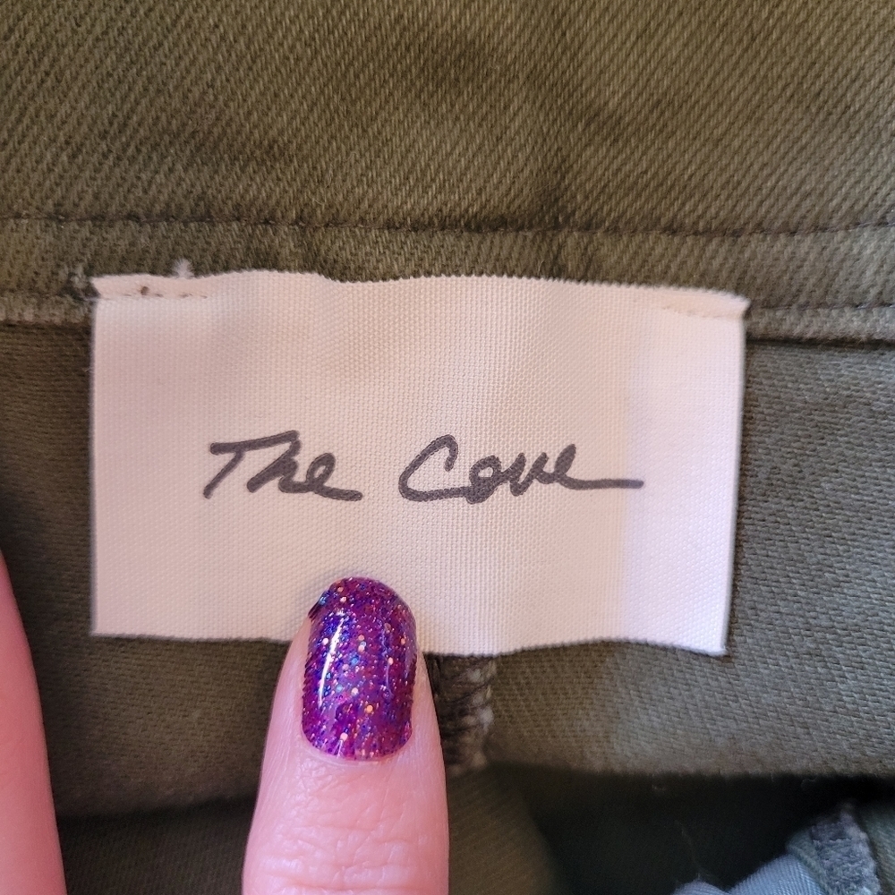 THE Cove olive green overall dress skirt Medium - Picture 9 of 9
